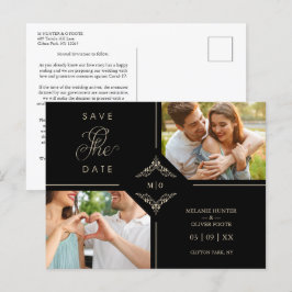 Postal De Anuncios Sophisticated Flourish Wedding Initials Ornamental