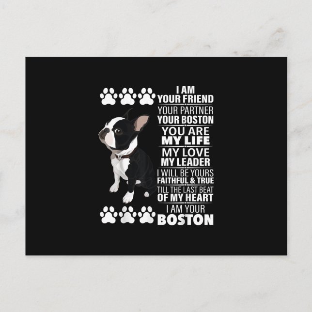 Postal De Anuncios Soy Tu Amigo Tu Pareja Tu Terrible De Boston (Anverso)