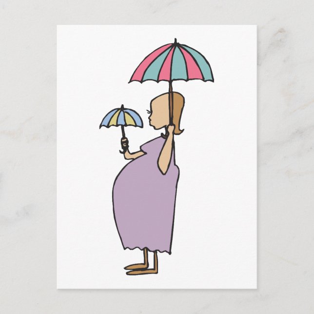 Postal De Anuncios Soy un regalo preñado (Anverso)