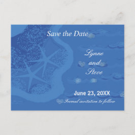 Postal De Anuncios Starfish and Ocean Save the Date