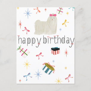 Postal De Anuncios Starry Sparkle Cute Puppy