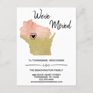 Postal De Anuncios *~* STATE WISCONSIN Nueva dirección personal en mo