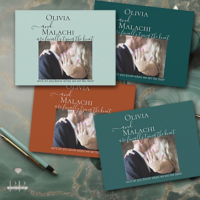 Postal De Anuncios Su foto finalmente atando el compromiso de Knot (Subido por el creador)