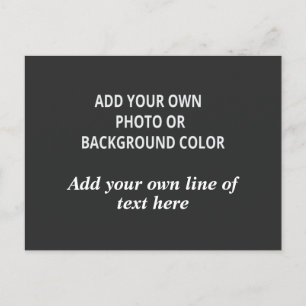 Postal De Anuncios Su imagen o color de fondo. Su texto Tira