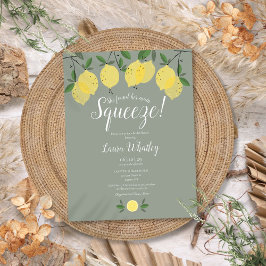 Postal De Anuncios Su Principal Apretón Limón Salvia Verde Despedida 