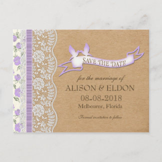 Postal De Anuncios Sueños de encaje románticos con las flores