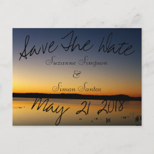 Postal De Anuncios Sunrise on the Lake Save The Date