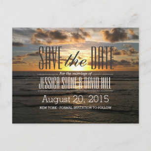 Postal De Anuncios Sunset Beach Destination Wedding Save the Date
