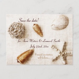 Postal De Anuncios susurro del océano - elegantes conchas de mar guar