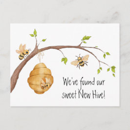 Postal De Anuncios Sweet New Hive | New Home Announcement
