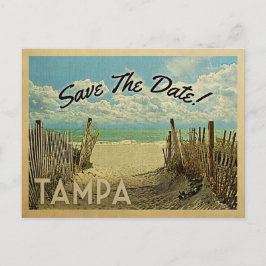 Postal De Anuncios Tampa Florida Salvar La Playa Vintage Nautical