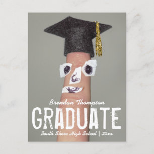 Postal De Anuncios Tapa de graduación de dibujos animados divertida p