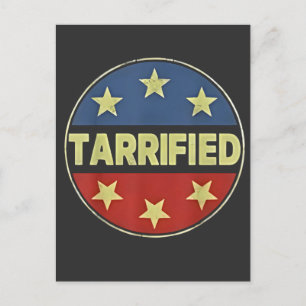 Postal De Anuncios Tarrfied Anit Trump Patriótico Americano