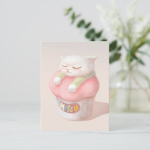 Postal De Anuncios Te echo de menos el Ilustracion del pastel