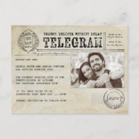 Telegrama Antiguo Foto de Ahorro de Fecha Antigua
