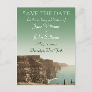 Postal De Anuncios Tema de boda irlandesa Acantilados de Moher Save t