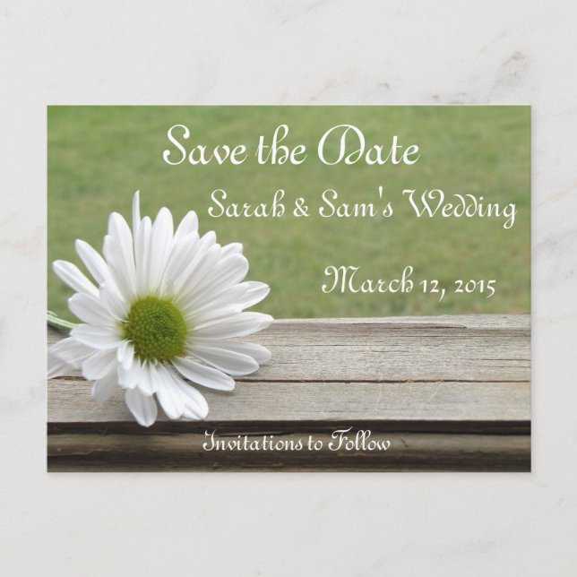 Postal De Anuncios Tema de margaritas (Anverso)