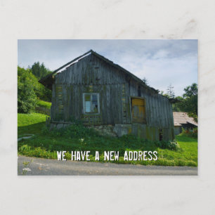 Postal De Anuncios Tenemos una nueva dirección Gracioso