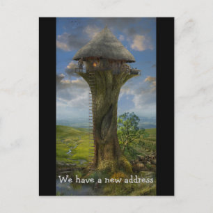 Postal De Anuncios Tenemos una nueva dirección   Treehouse