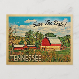 Postal De Anuncios Tennessee Save The Date Farm Barn Rustic