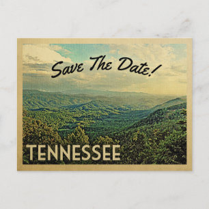 Postal De Anuncios Tennessee Save The Date Vintage Mountains