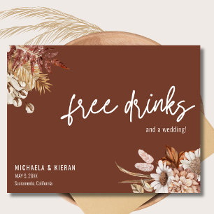 Postal De Anuncios Terracotta Boho Floral Wedding Save The Date