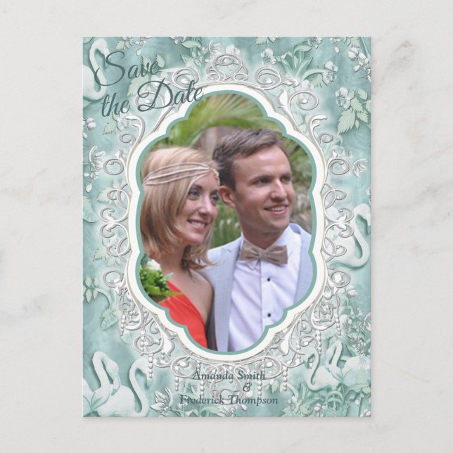 Postal De Anuncios Tonos pasteles suaves de verde sabio (Anverso)