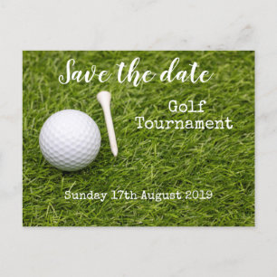 Postal De Anuncios Torneo de Golf para guardar la fecha Golf
