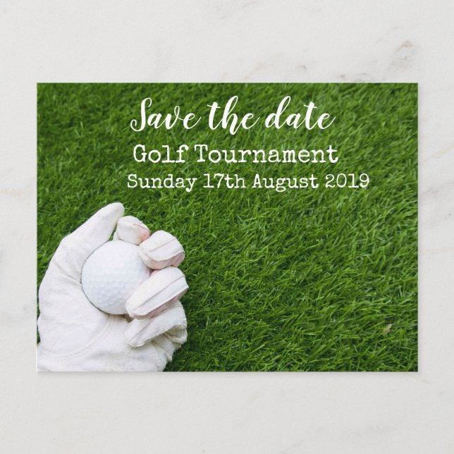 Postal De Anuncios Torneo de Golf 'Save the date'  (Anverso)