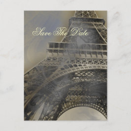 Postal De Anuncios Torre Eiffel parisino boda francesa Save the Date