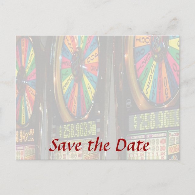 Postal De Anuncios Tragamonedas de Las Vegas (Anverso)