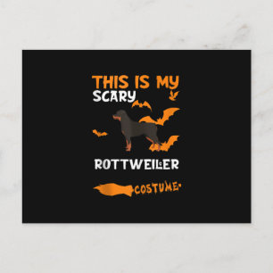 Postal De Anuncios Traje de Rottweiler Halloween flojo espantoso cami