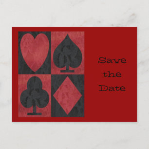 Postal De Anuncios Trajes rojos y negros en encaje,