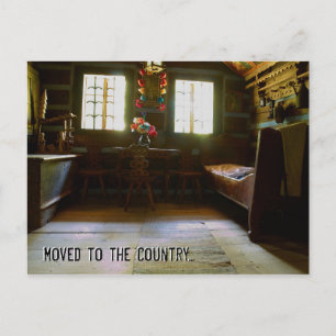 Postal De Anuncios Trasladado al país Divertido cambio de dirección