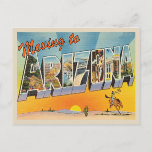 Postal De Anuncios Trasladarse a Arizona Vintage Change of Address