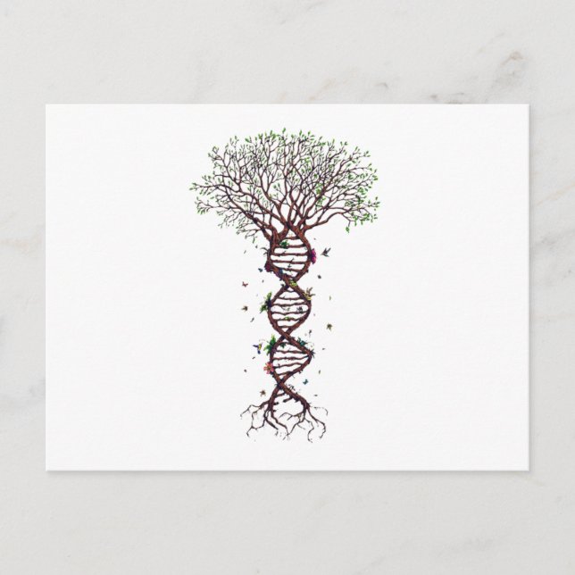 Postal De Anuncios Tree of Life DNA Genetics Biology Environment (Anverso)