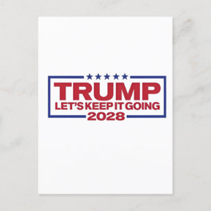 Postal De Anuncios Trump 2028 Sigamos Adelante
