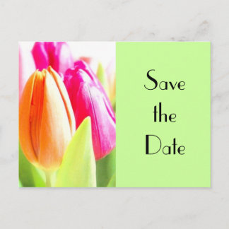 Postal De Anuncios Tulipanes Reserva la fecha