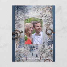 Postal De Anuncios Un evento de invierno de copos de nieve