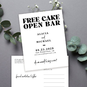 Postal De Anuncios Una boda sencilla y divertida, salva la fecha