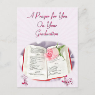 Postal De Anuncios Una oración para la Graduación