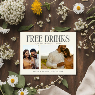 Postal De Anuncios Único Presupuesto de Foto de Boda para Guardar la 