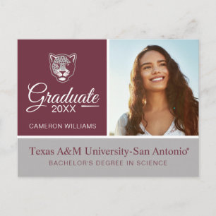Postal De Anuncios Universidad A&M de Texas-San Antonio   Jaguares