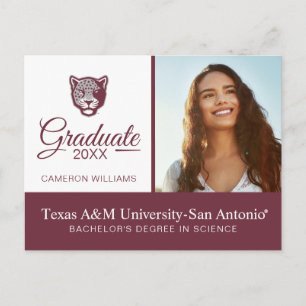 Postal De Anuncios Universidad A&M de Texas-San Antonio Jaguares