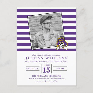 Postal De Anuncios Universidad de Carolina del Este Piratas del ECU