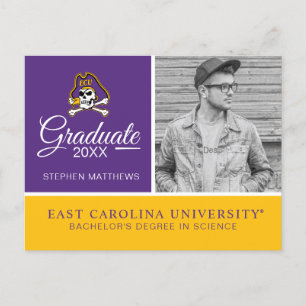 Postal De Anuncios Universidad de Carolina del Este Piratas del ECU