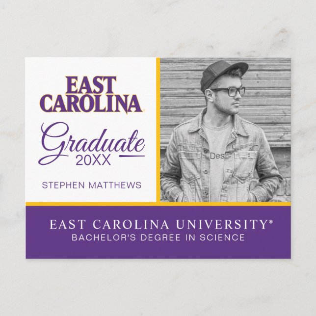Postal De Anuncios Universidad de East Carolina | East Carolina (Anverso)