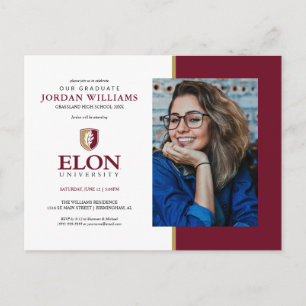 Postal De Anuncios Universidad de Elon   Graduación