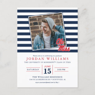 Postal De Anuncios Universidad de Mississippi   Ole Miss Script