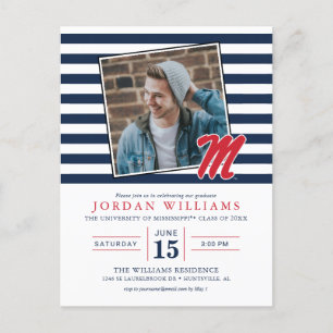 Postal De Anuncios Universidad de Mississippi   Script M